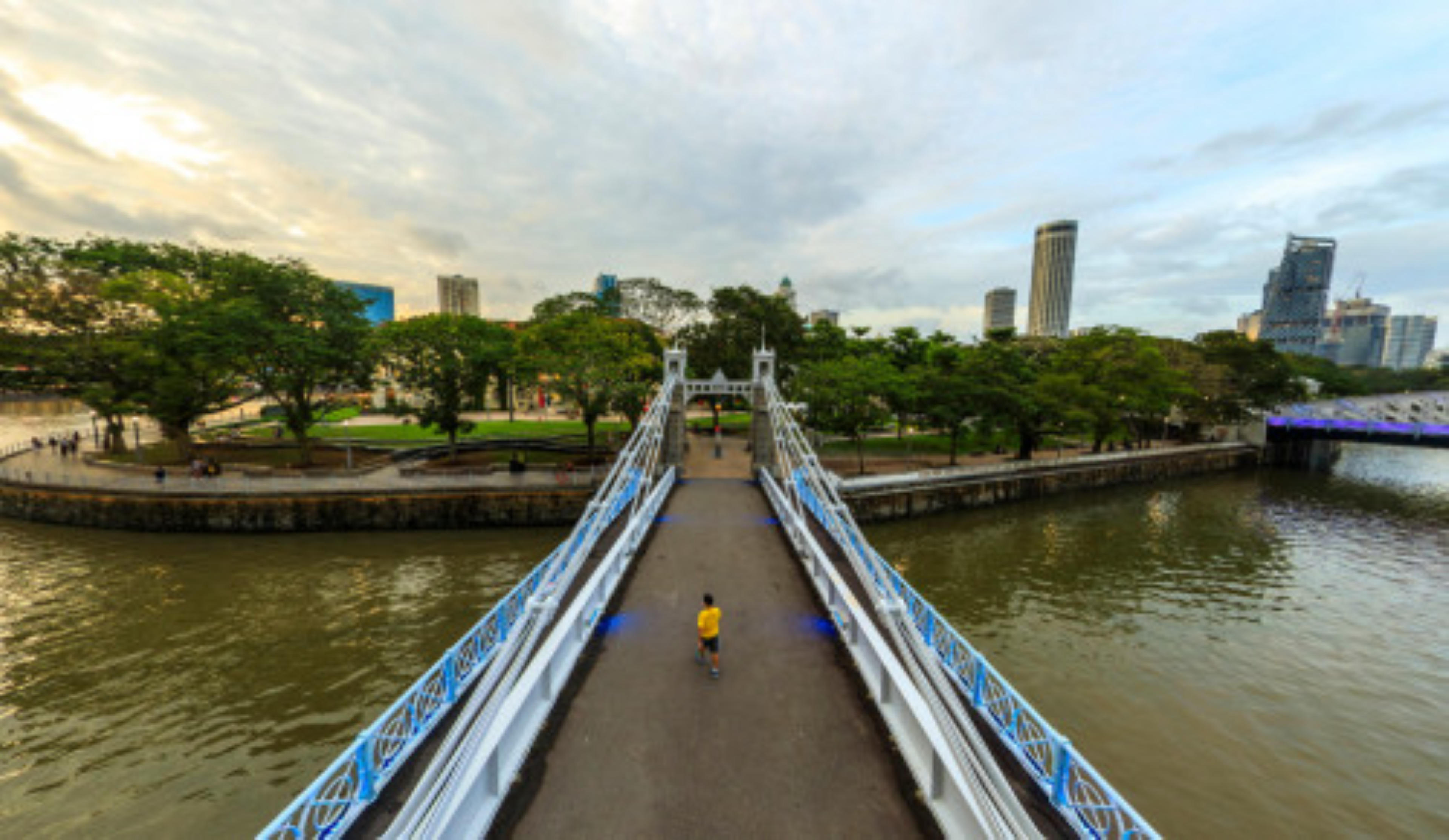 Cavenagh Bridge, Downtown Core, Singapore virtual tour preview